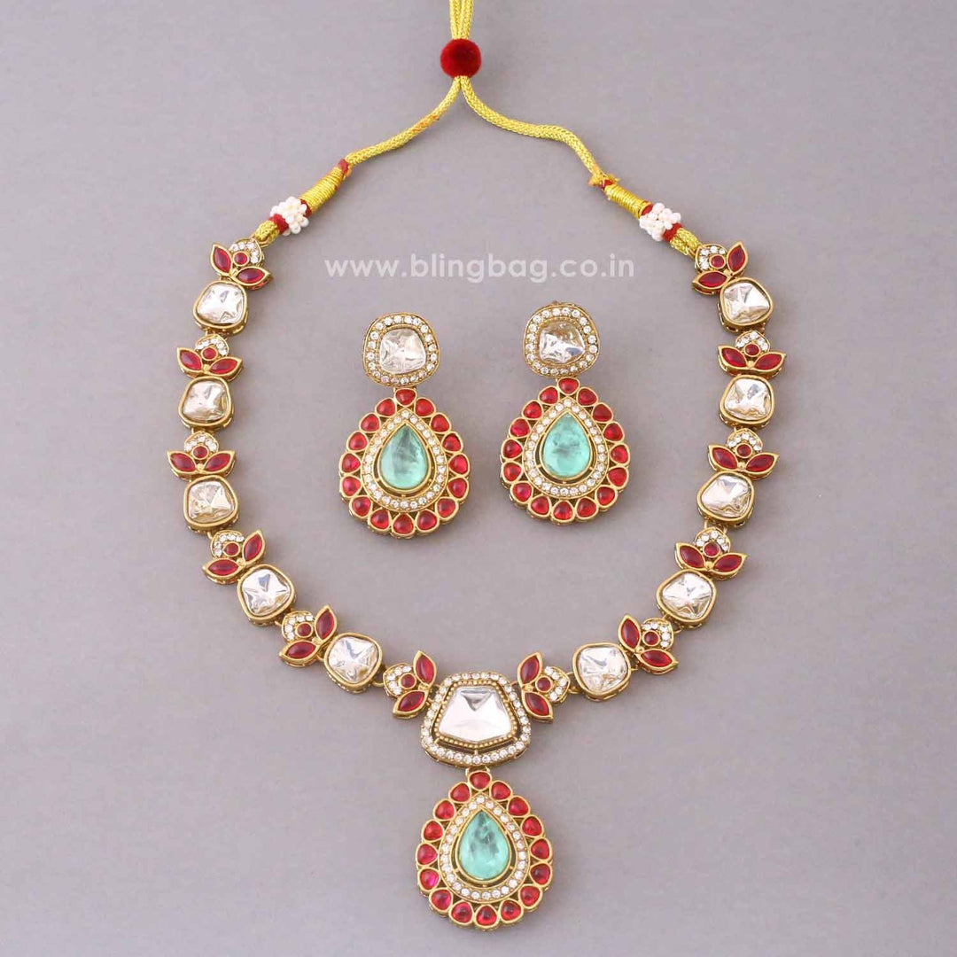 Multicolor Aanyashi Kundan Jewellery Set