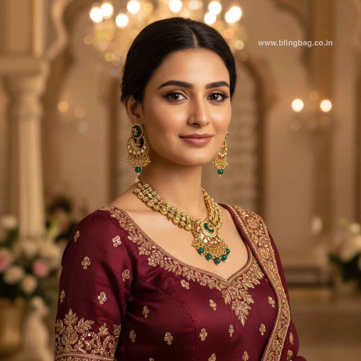 Multicolor Aarohi Heritage Jewellery Set