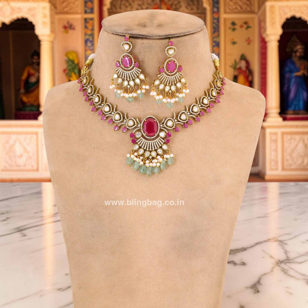 Multicolor Aditii Victorian Jewellery Set - New Arrival
