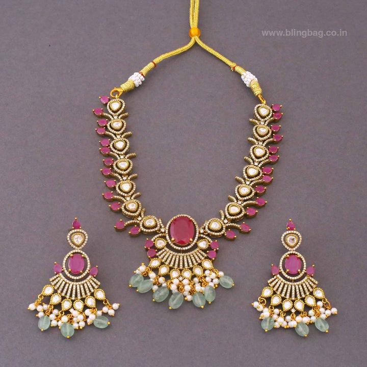 Multicolor Aditii Victorian Jewellery Set - New Arrival
