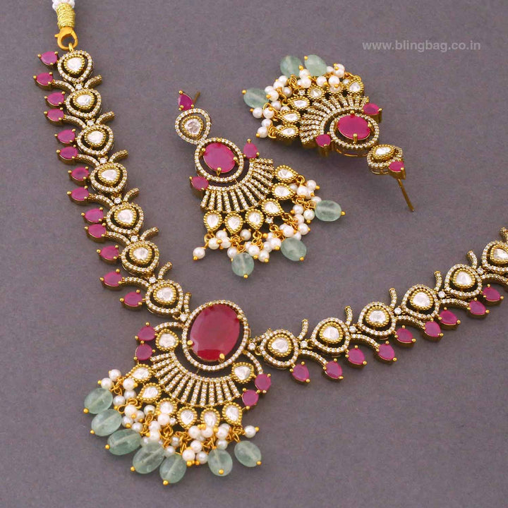 Multicolor Aditii Victorian Jewellery Set - New Arrival
