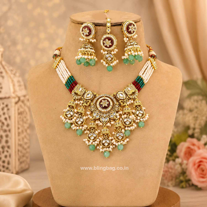 Multicolor Alankrita Kundan Jewellery Set