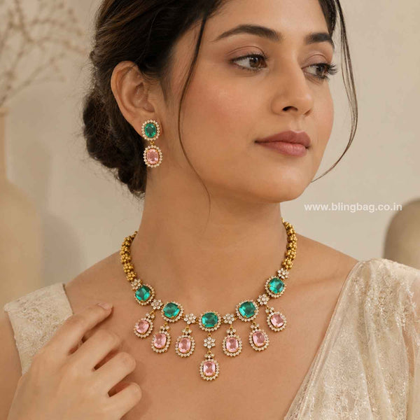 Multicolor Alessiaa Victorian Jewellery Set - New Arrival