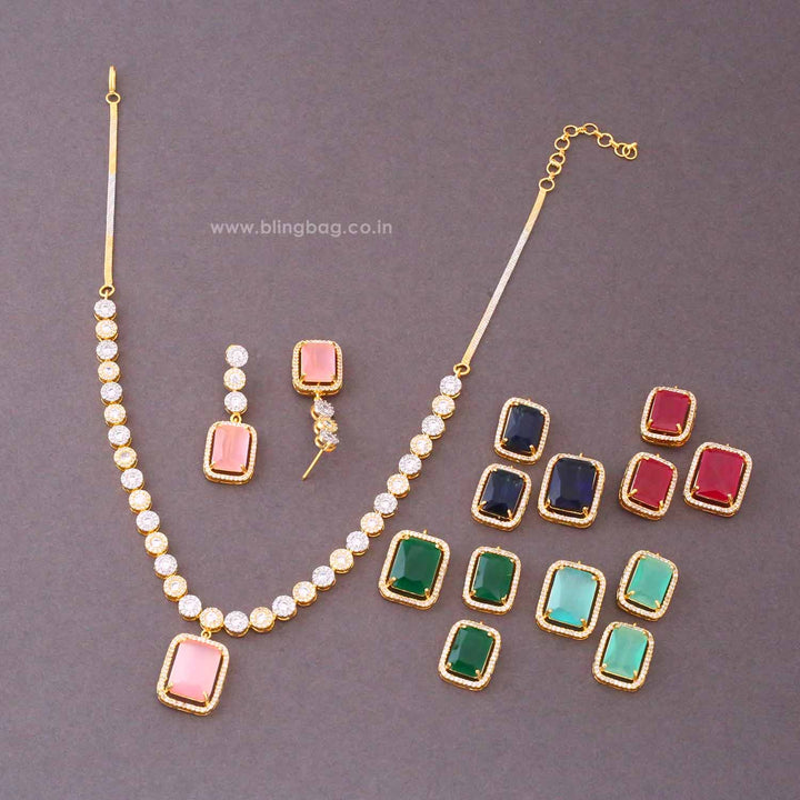 Multicolor Amber Victorian Jewellery Set - New Arrival
