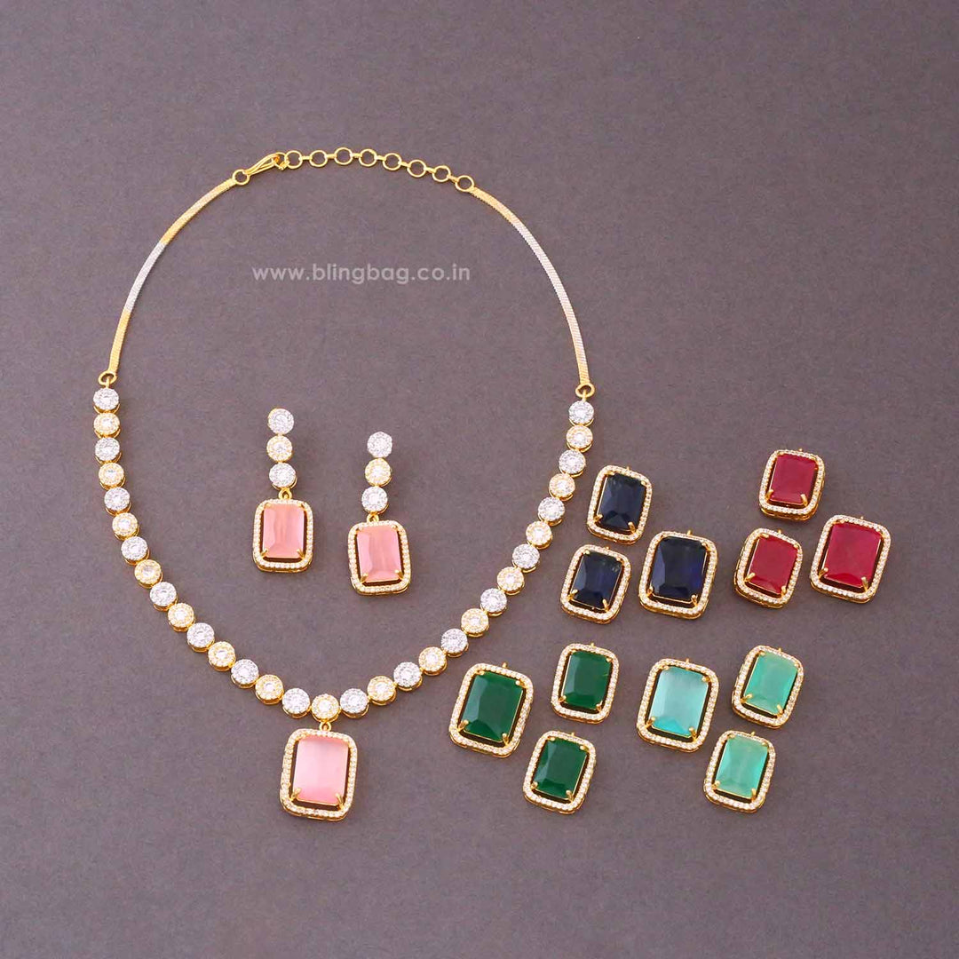 Multicolor Amber Victorian Jewellery Set - New Arrival