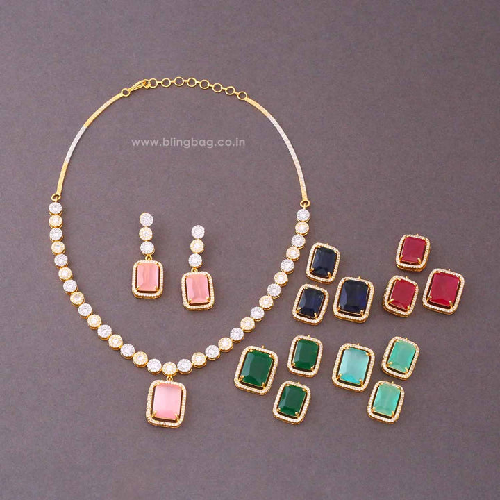 Multicolor Amber Victorian Jewellery Set - New Arrival