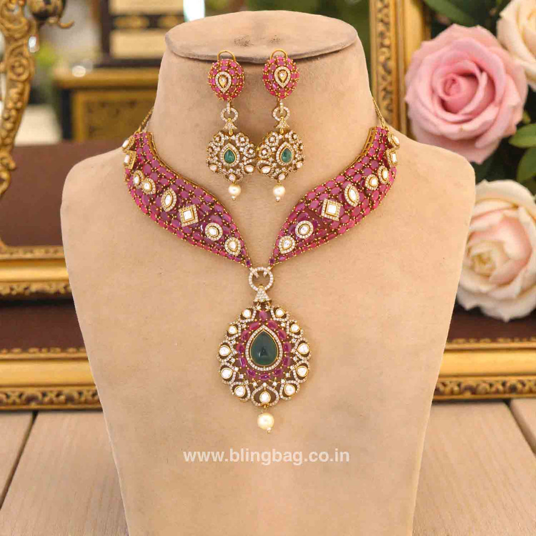 Multicolor Amitte Victorian Jewellery Set