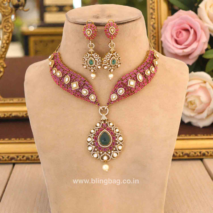 Multicolor Amitte Victorian Jewellery Set