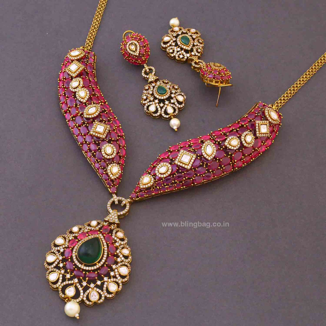 Multicolor Amitte Victorian Jewellery Set