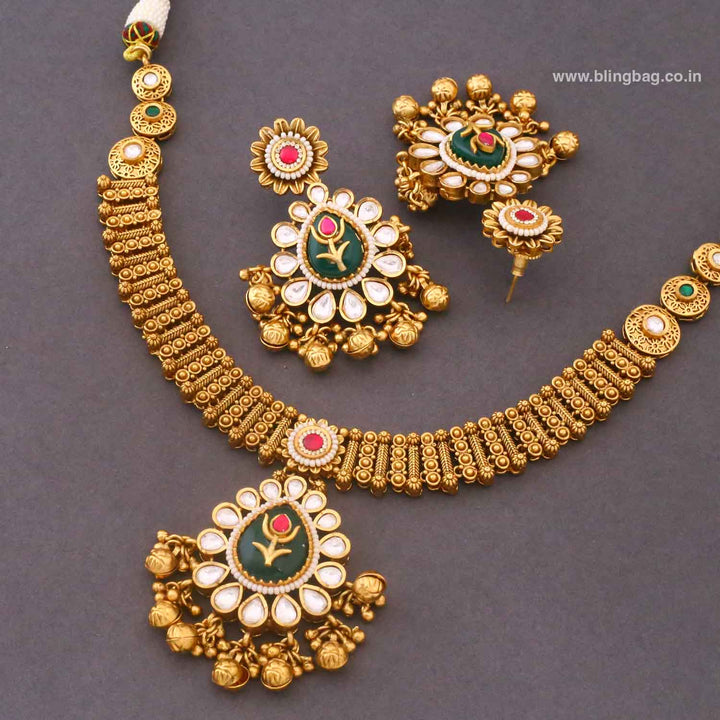 Multicolor Aniya Heritage Jewellery Set