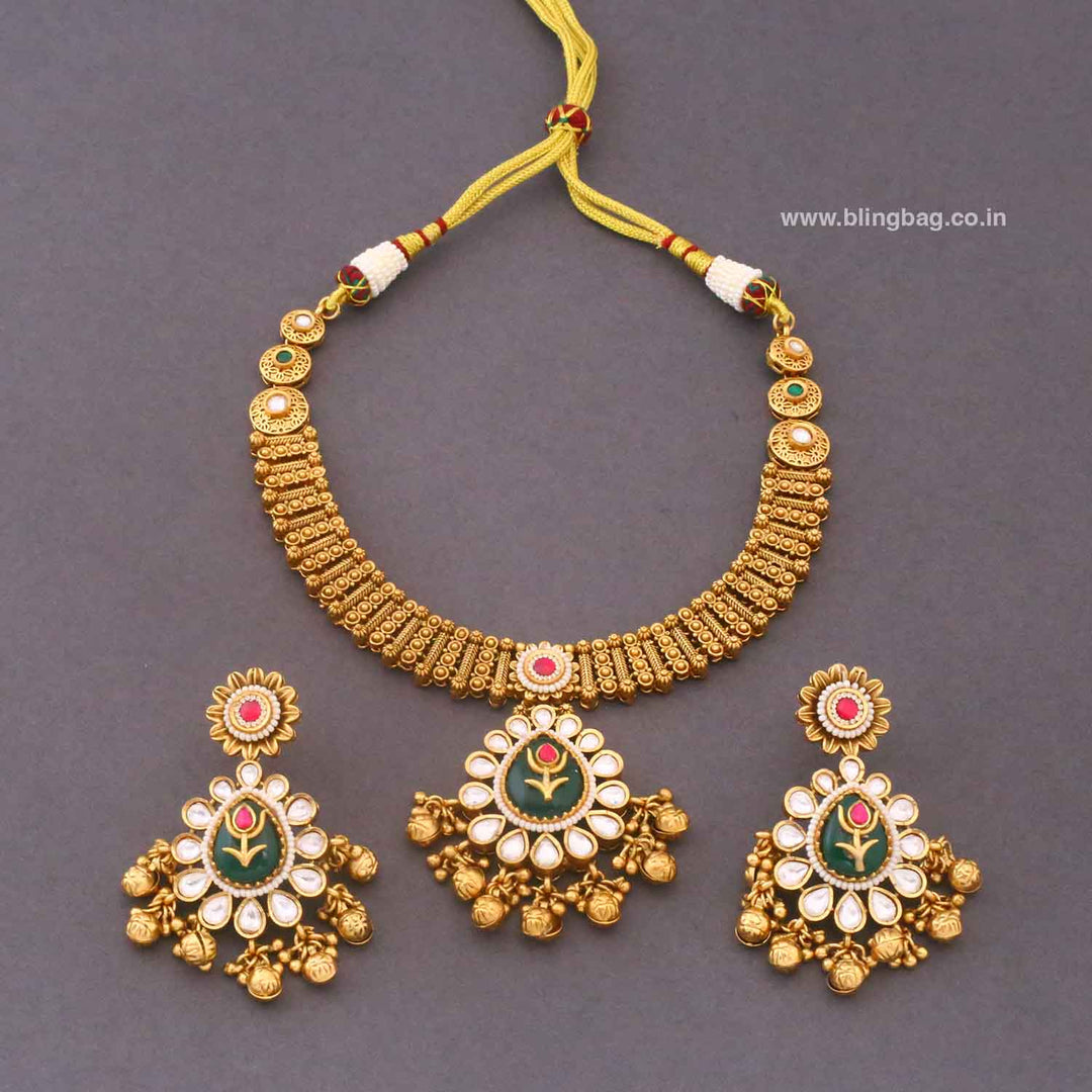 Multicolor Aniya Heritage Jewellery Set