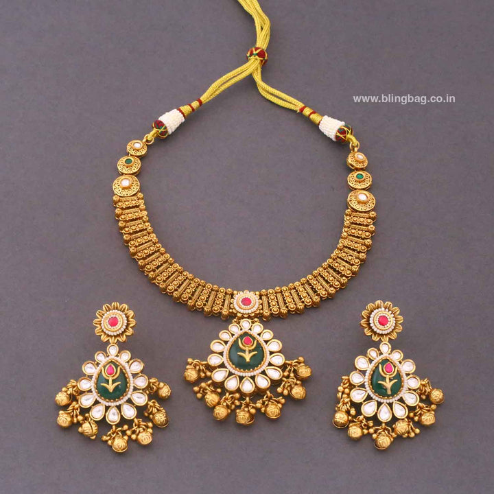 Multicolor Aniya Heritage Jewellery Set