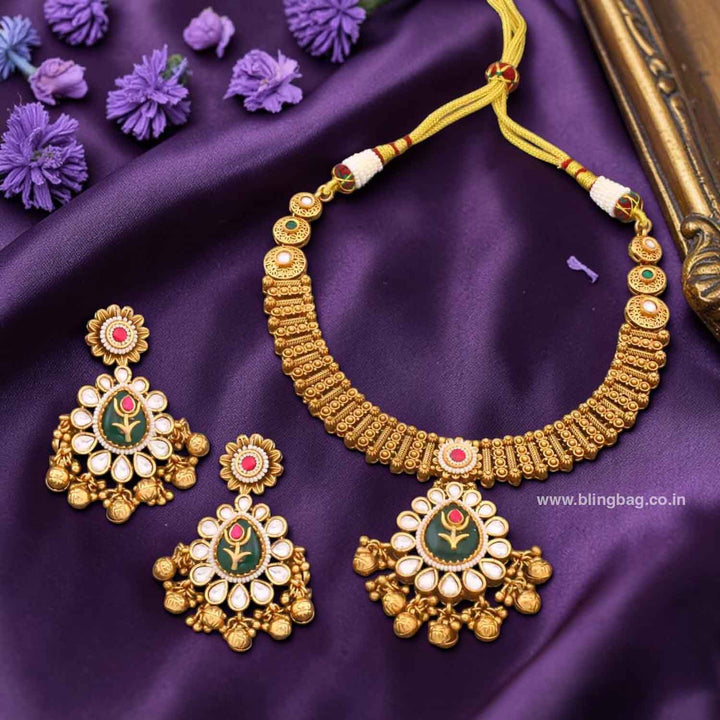 Multicolor Aniya Heritage Jewellery Set