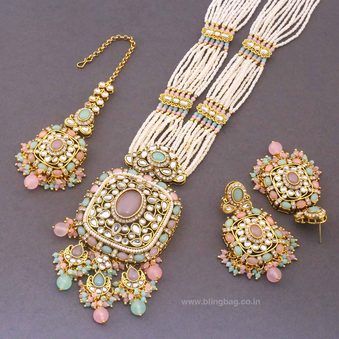 Multicolor Aniyaa Kundan Jewellery Set