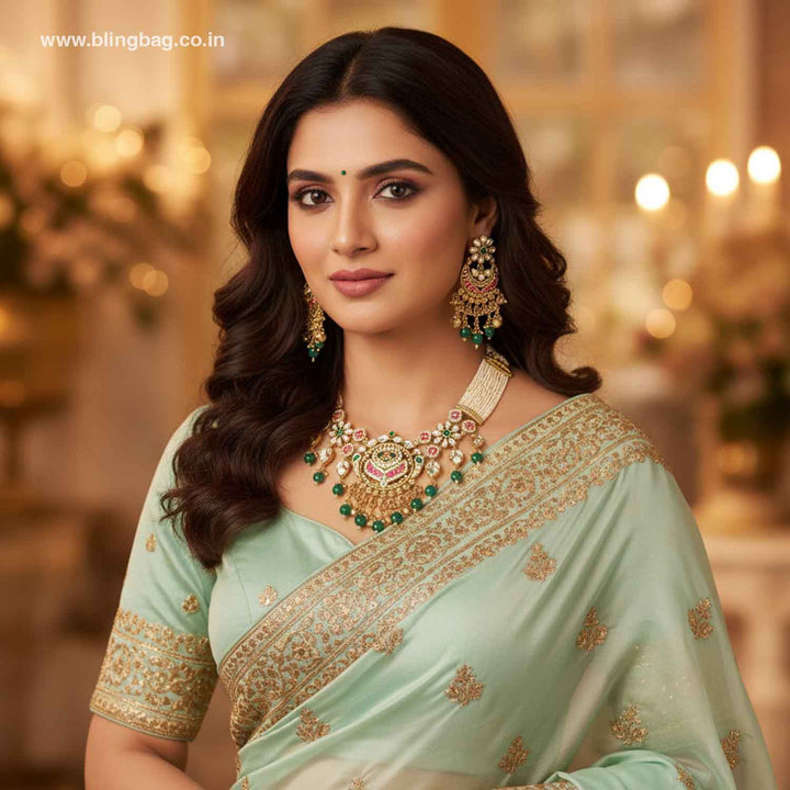 Multicolor Annikatra Heritage Jewellery Set