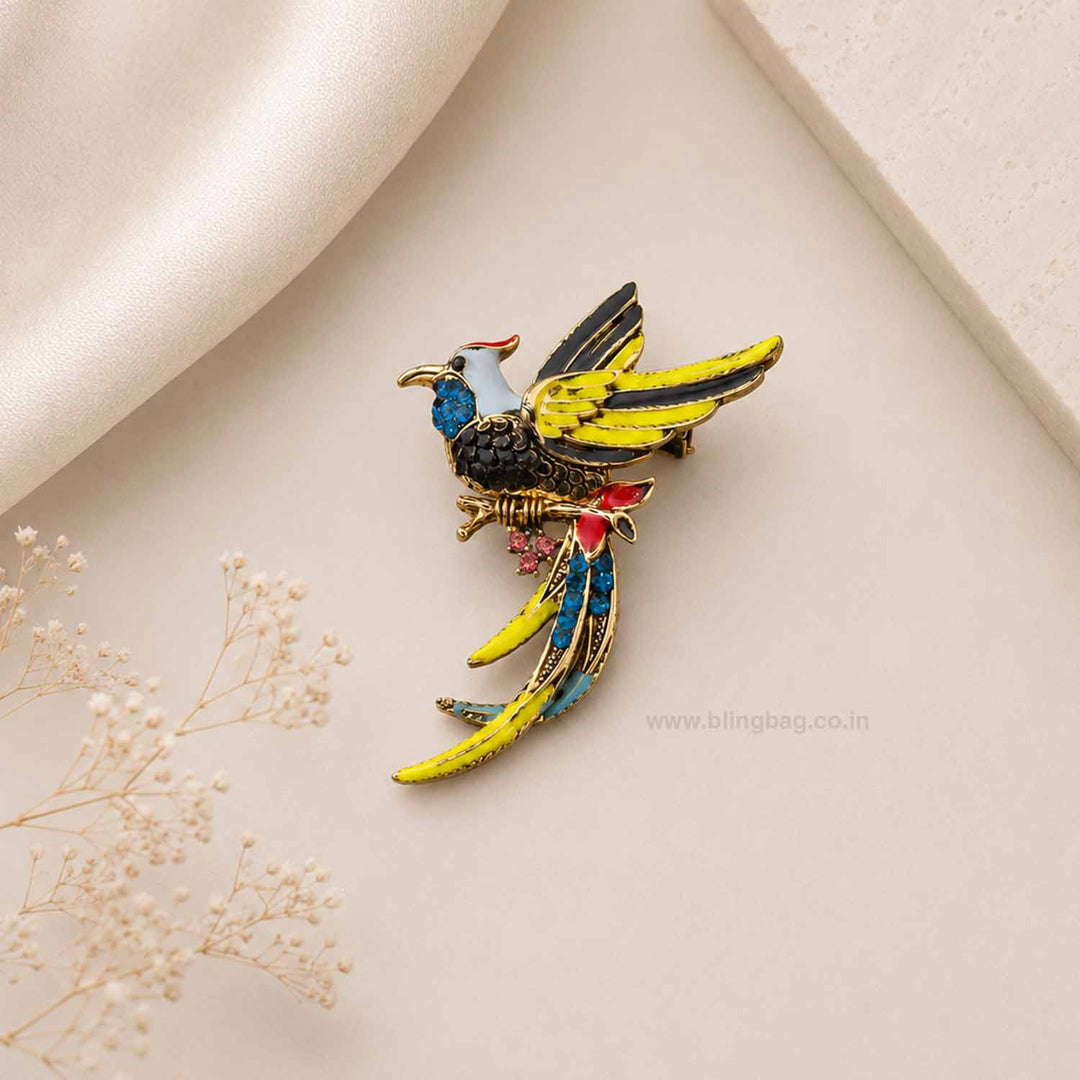 Multicolor Aurora Bird Brooch