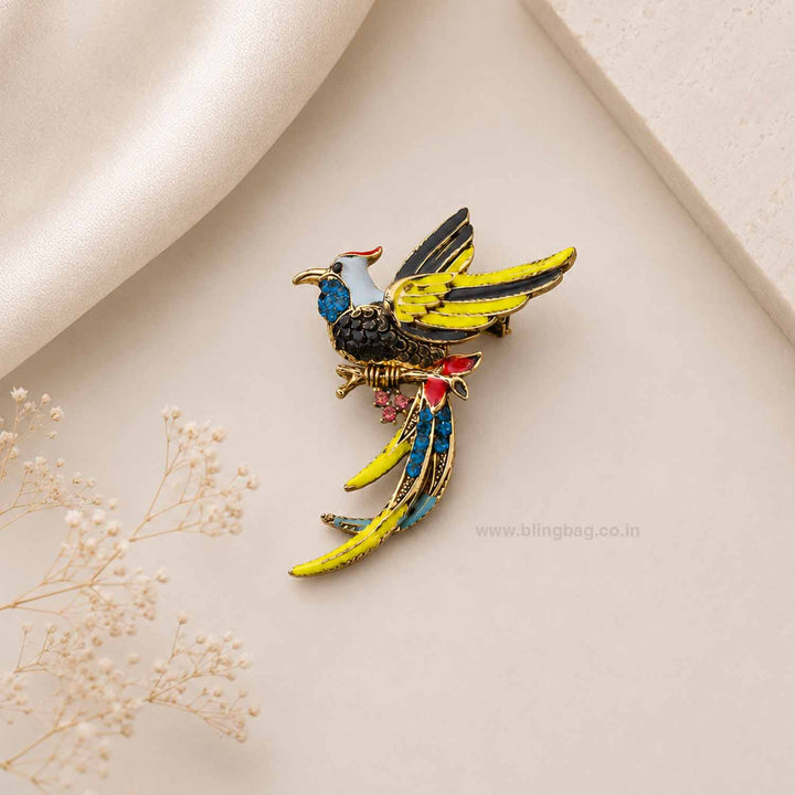 Multicolor Aurora Bird Brooch