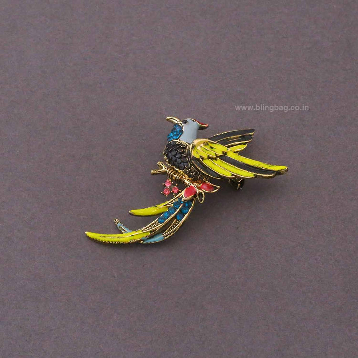 Multicolor Aurora Bird Brooch