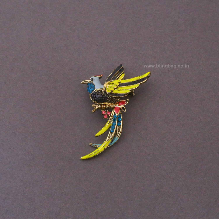 Multicolor Aurora Bird Brooch
