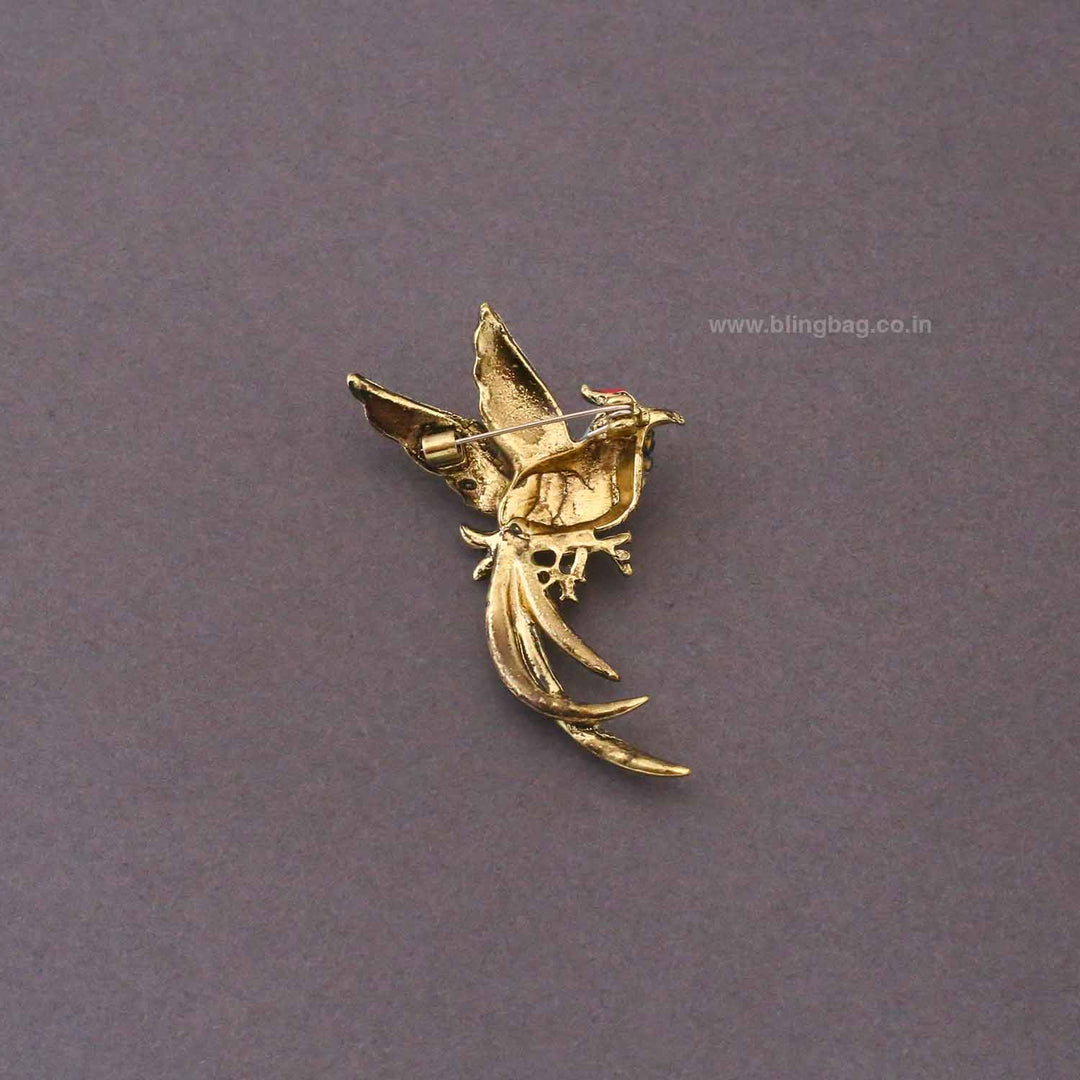 Multicolor Aurora Bird Brooch