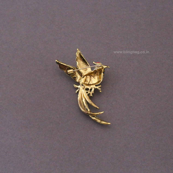 Multicolor Aurora Bird Brooch