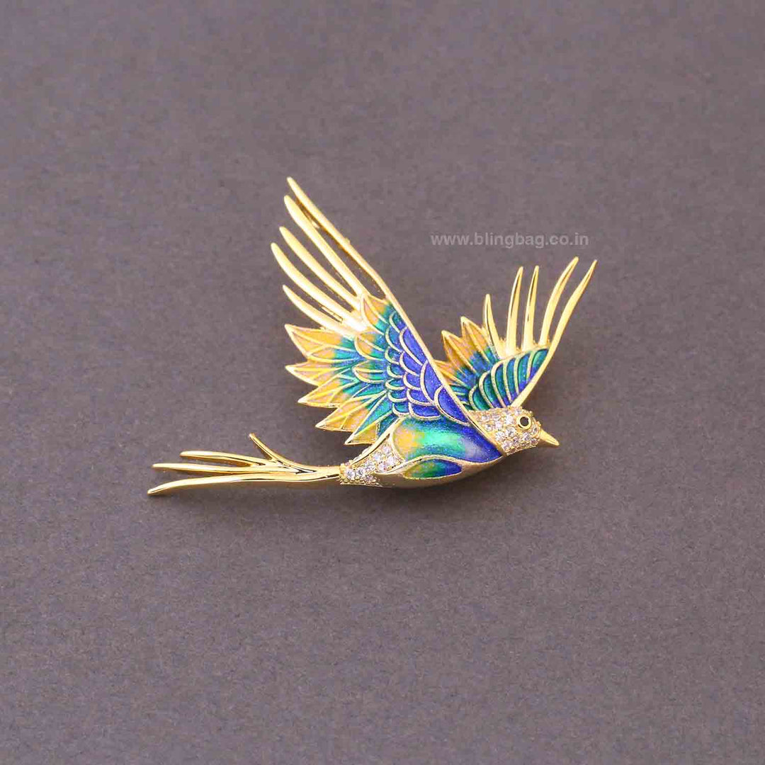 Multicolor Aviary Brooch