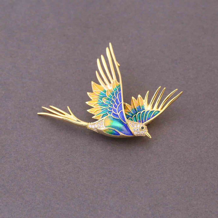 Multicolor Aviary Brooch