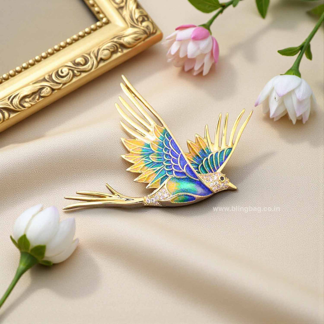 Multicolor Aviary Brooch
