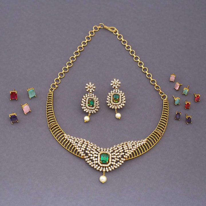Multicolor Avni Hasli Victorian Jewellery Set - New Arrival