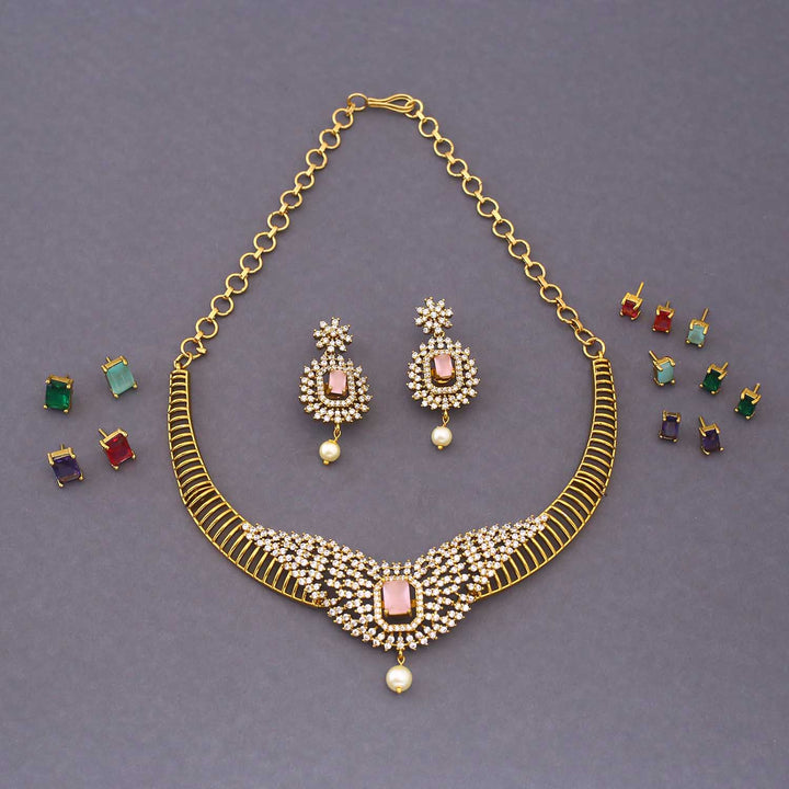 Multicolor Avni Hasli Victorian Jewellery Set - New Arrival
