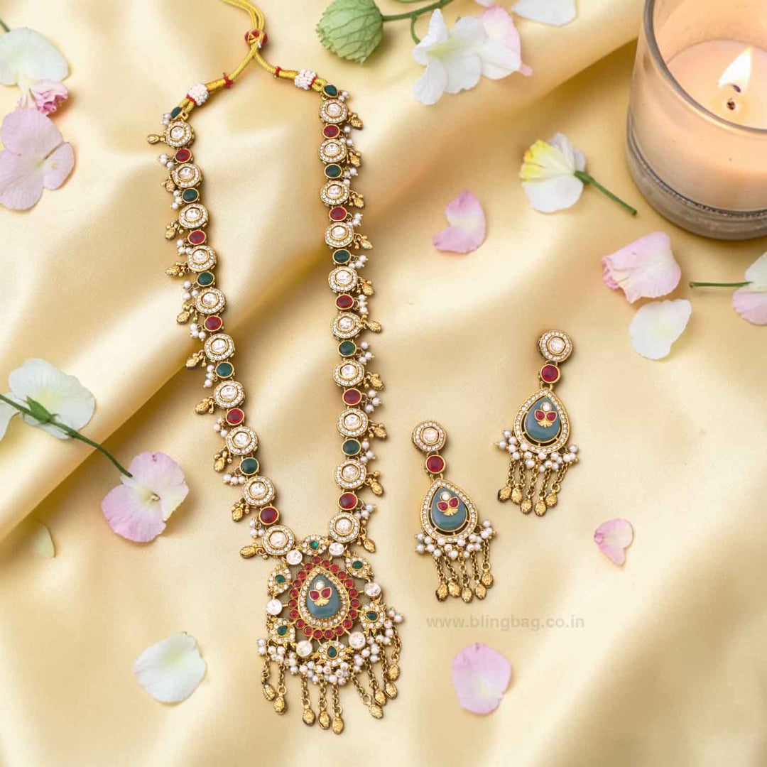 Multicolor Avnia Heritage Jewellery Set