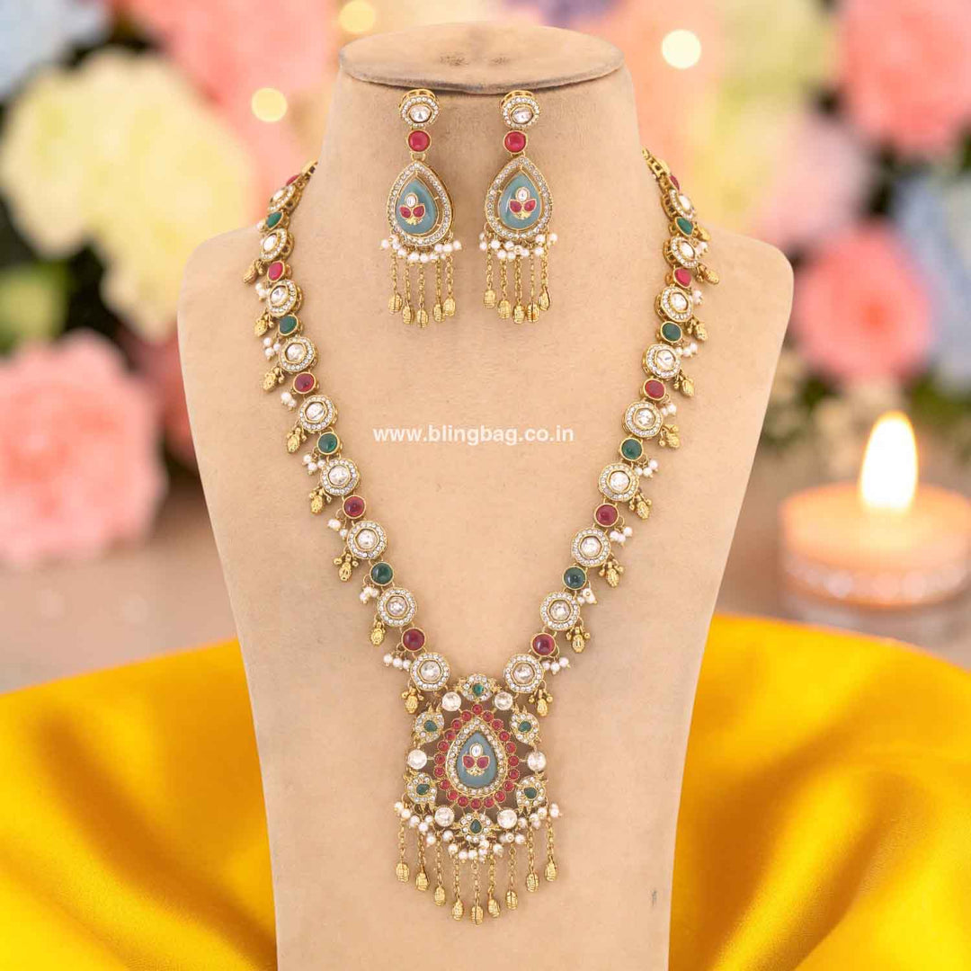 Multicolor Avnia Heritage Jewellery Set