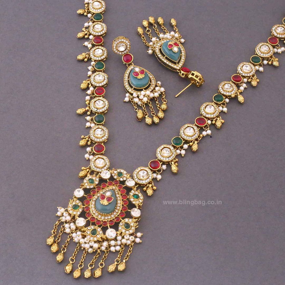 Multicolor Avnia Heritage Jewellery Set