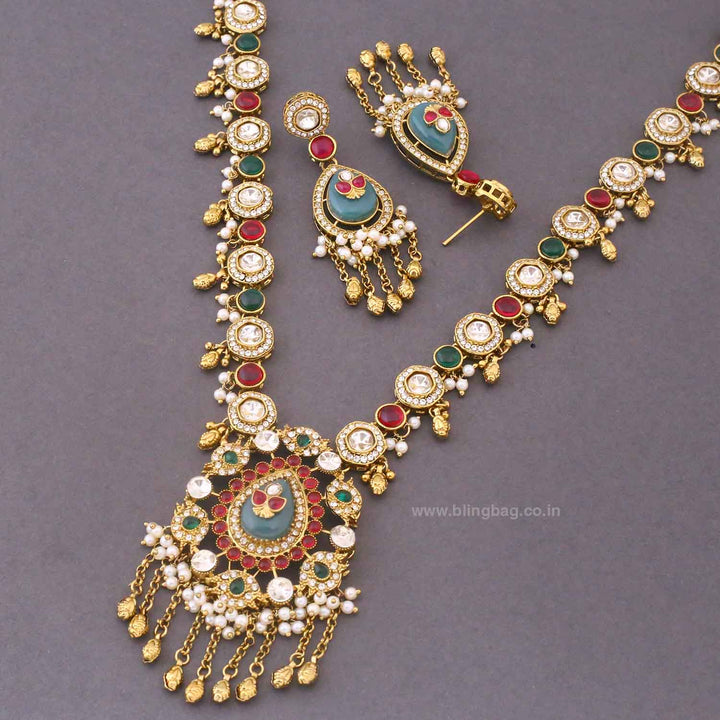 Multicolor Avnia Heritage Jewellery Set