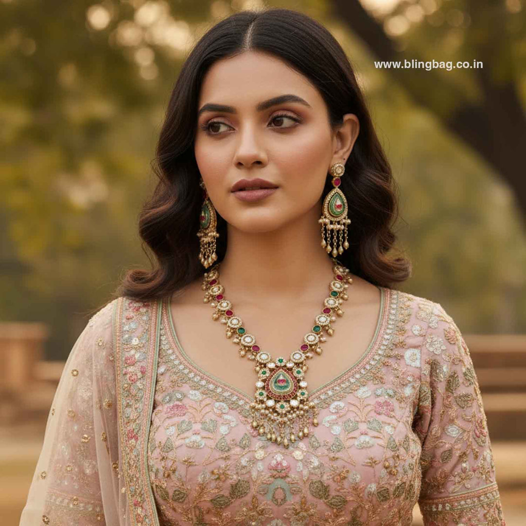 Multicolor Avnia Heritage Jewellery Set