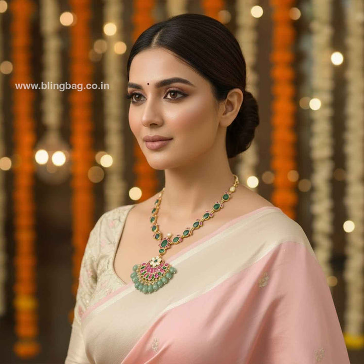 Multicolor Avniita Jadau Jewellery Set - New Arrival