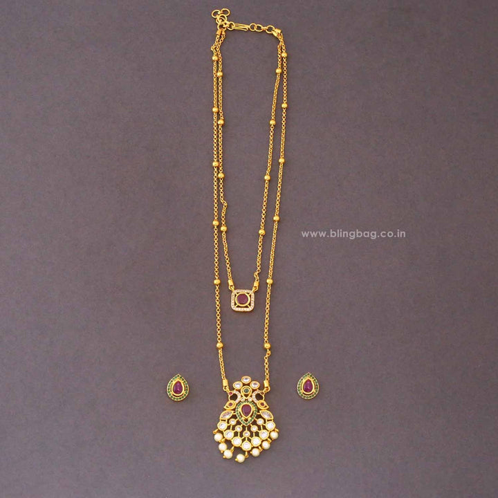 Multicolor Bavitha Antique Jewellery Set - New Arrival