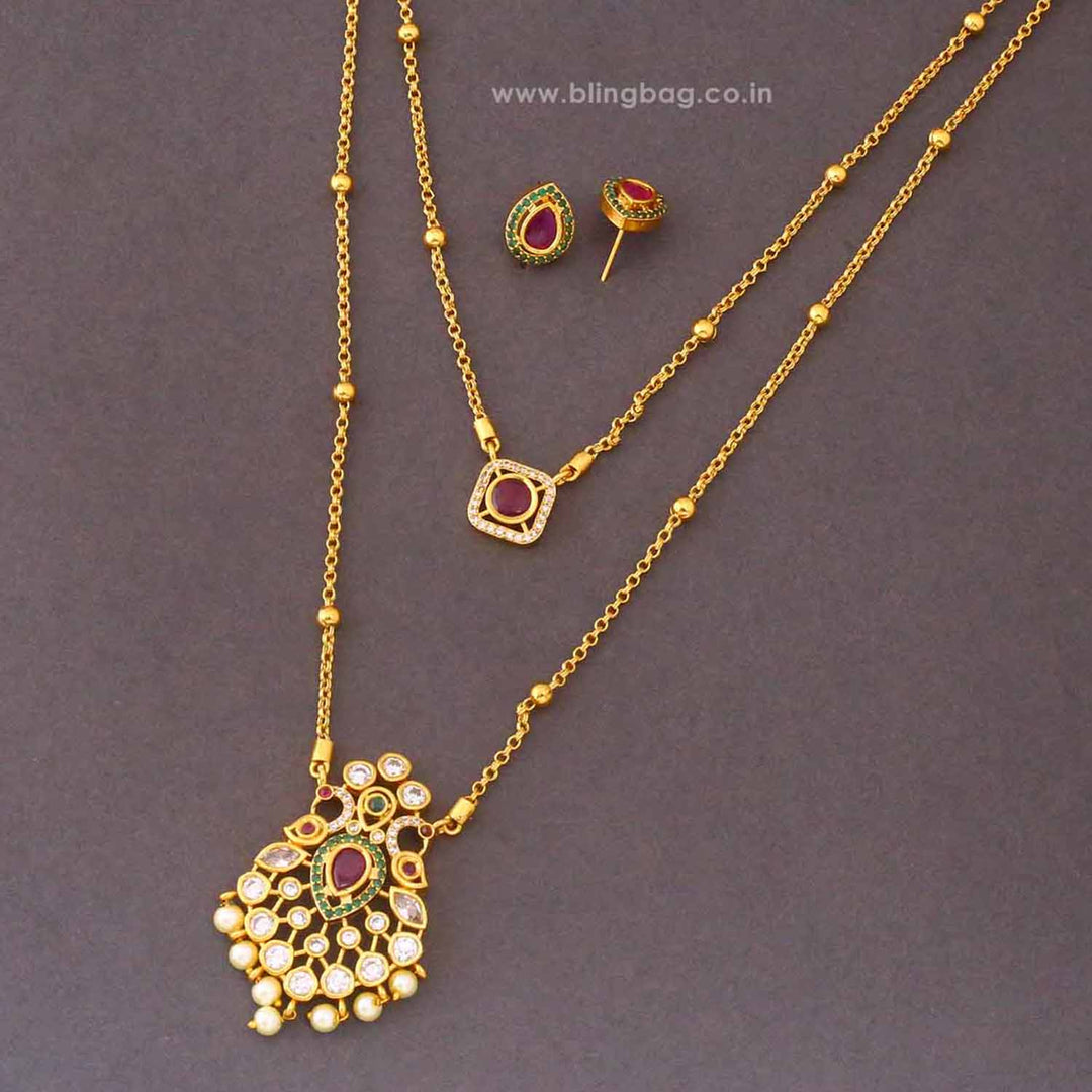 Multicolor Bavitha Antique Jewellery Set - New Arrival