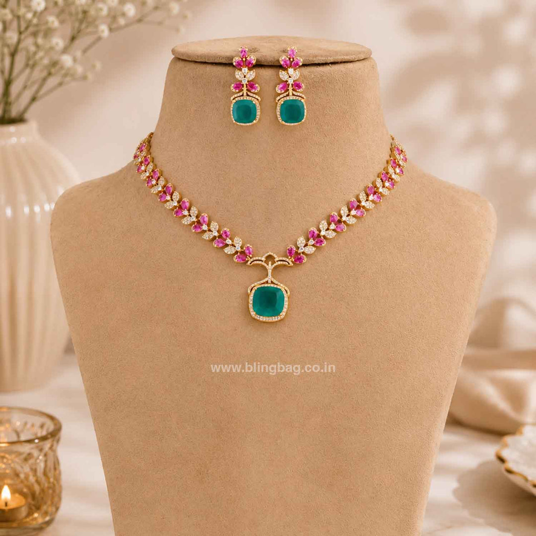 Multicolor Beatricee Zirconia Jewellery Set- New Arrivals