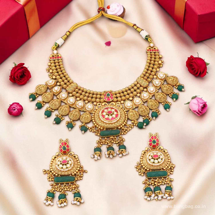 Multicolor Belani Heritage Jewellery Set