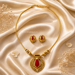 Multicolor Bhavanii Antique Jewellery Set- New Arrival