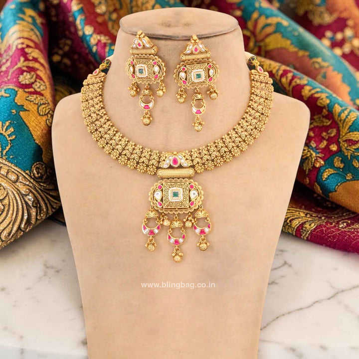 Multicolor Bhoomishree Heritage Jewellery Set