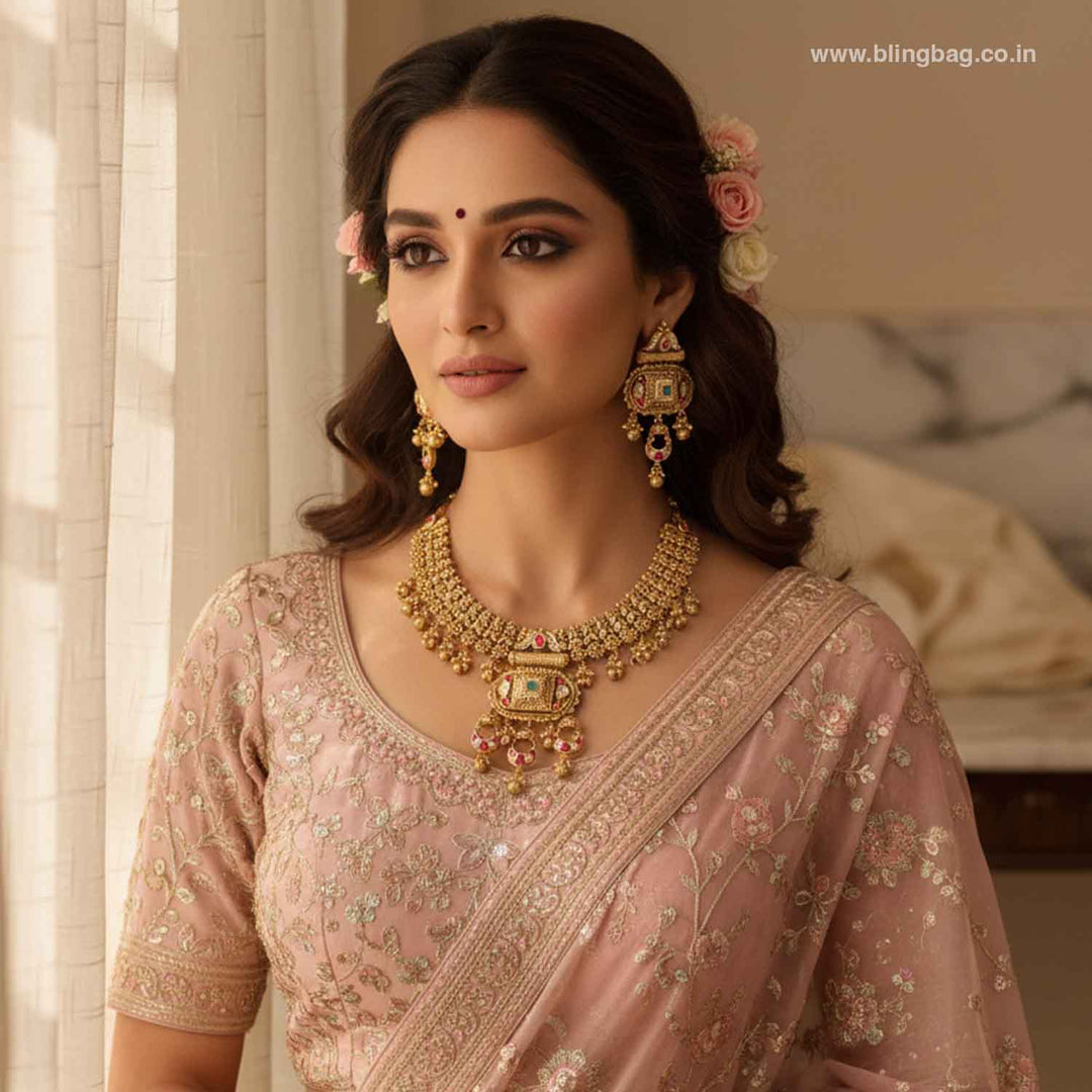 Multicolor Bhoomishree Heritage Jewellery Set