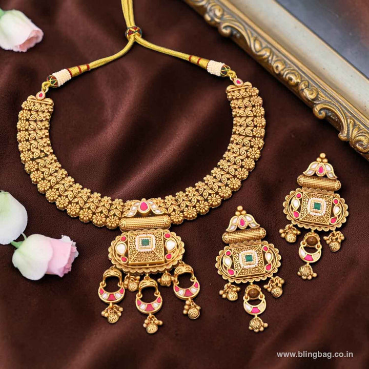 Multicolor Bhoomishree Heritage Jewellery Set