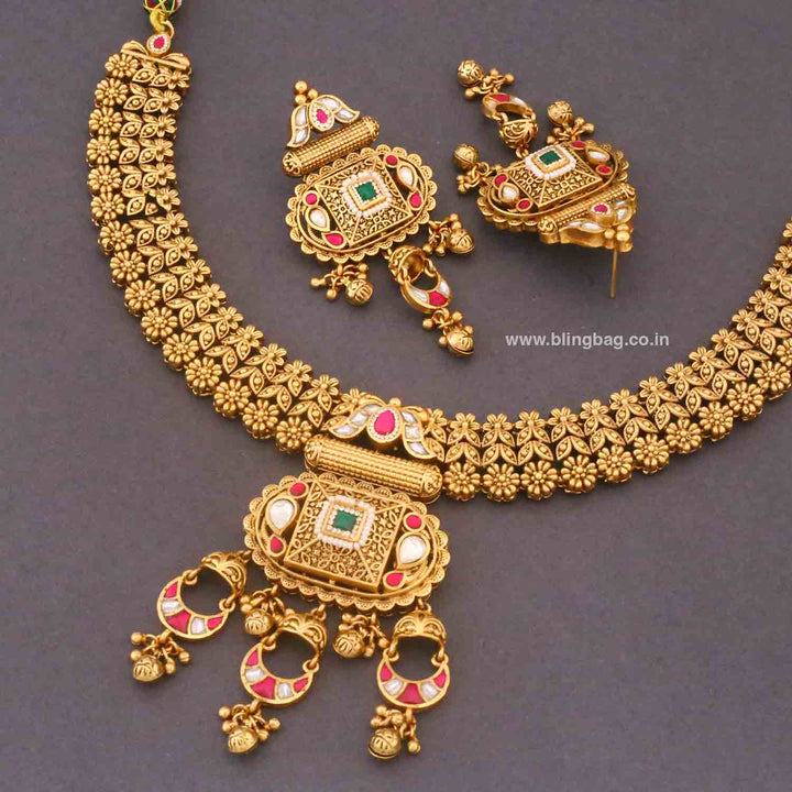 Multicolor Bhoomishree Heritage Jewellery Set