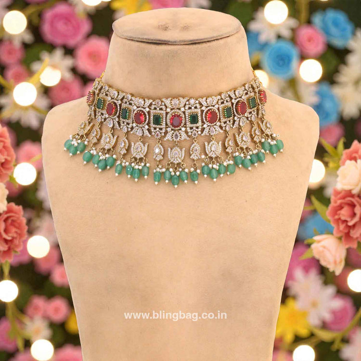 Multicolor Calindra Victorian Jewellery Set - New Arrival