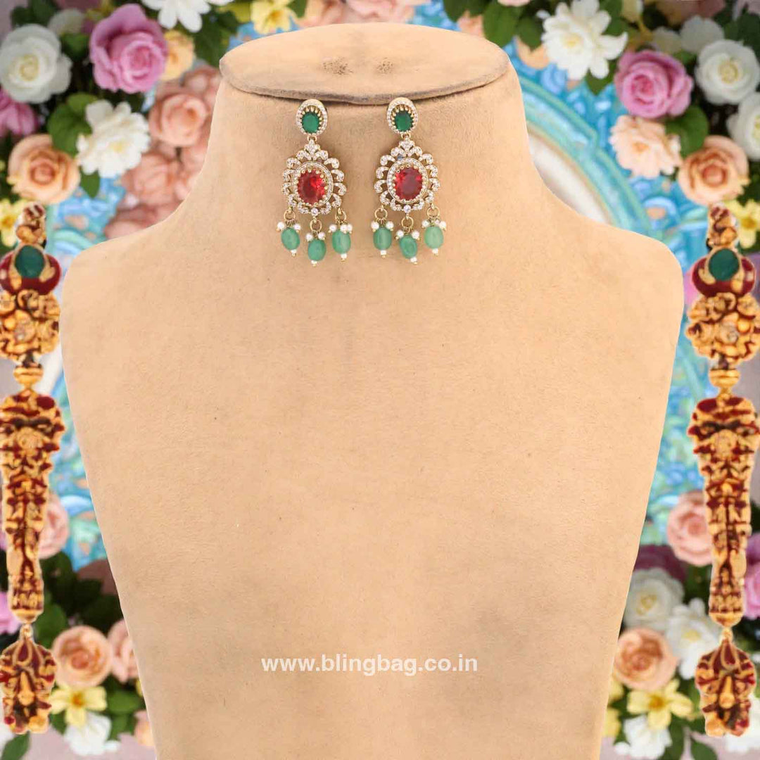 Multicolor Calindra Victorian Jewellery Set - New Arrival