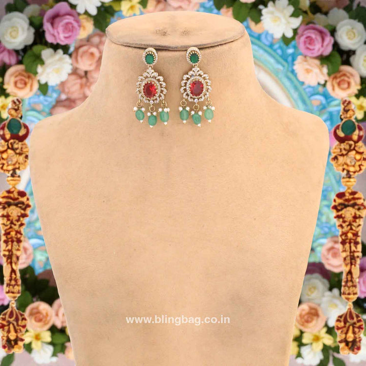 Multicolor Calindra Victorian Jewellery Set - New Arrival