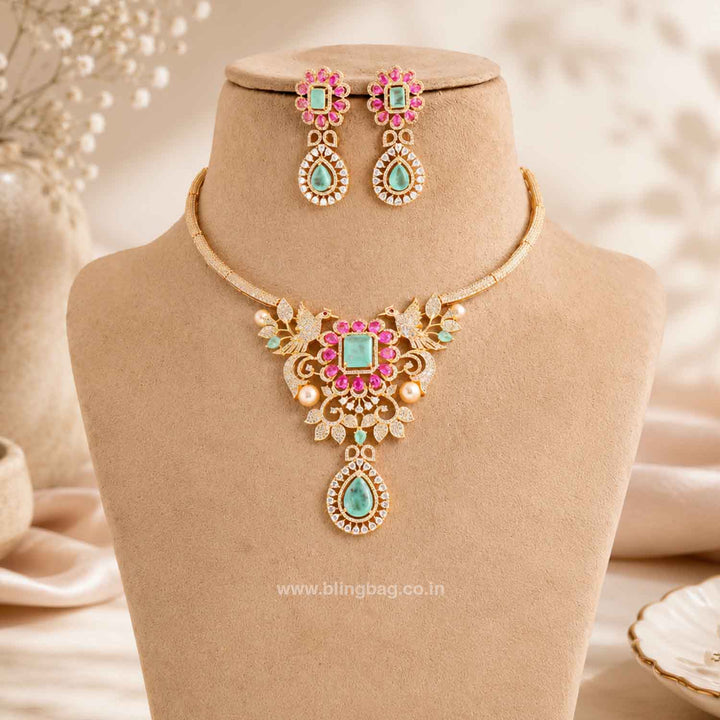 Multicolor Camilaia Zirconia Jewellery Set- New Arrivals