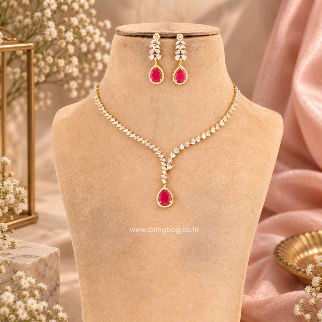Multicolor Celeste Victorian Jewellery Set - New Arrival